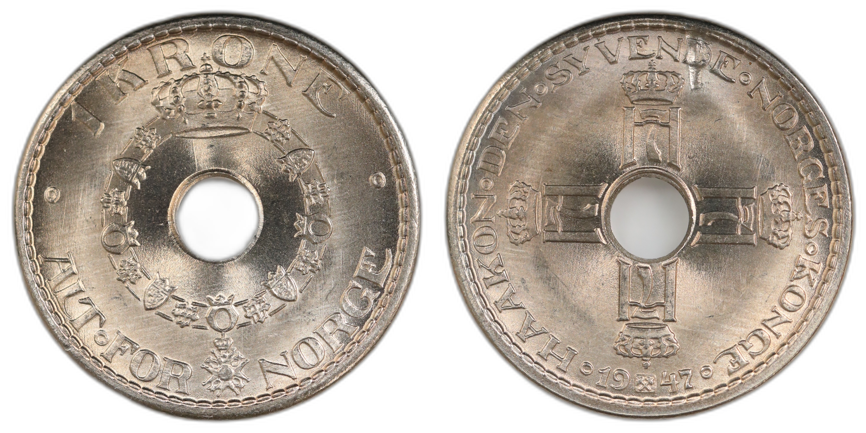 Norge 1 Krone 1947 Kv: 0