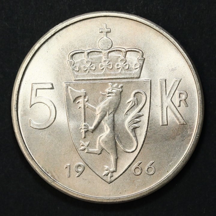 5 Kroner 1966 Kv 0