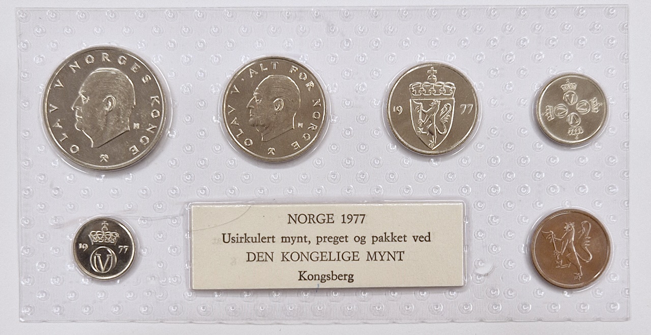 Myntsett 1977 Mykplast