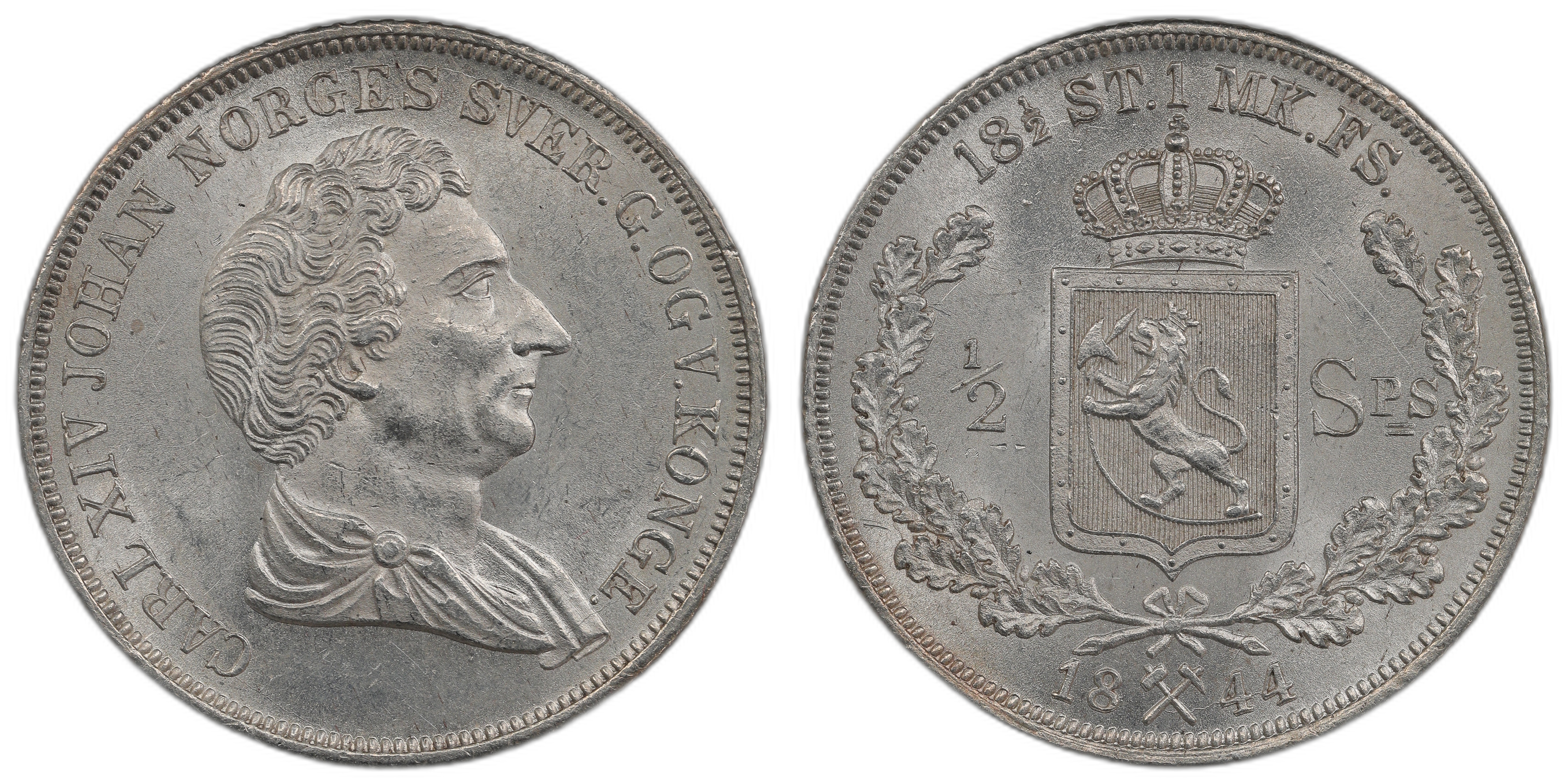 Norge 1/2 Speciedaler 1844 Kv: 0 