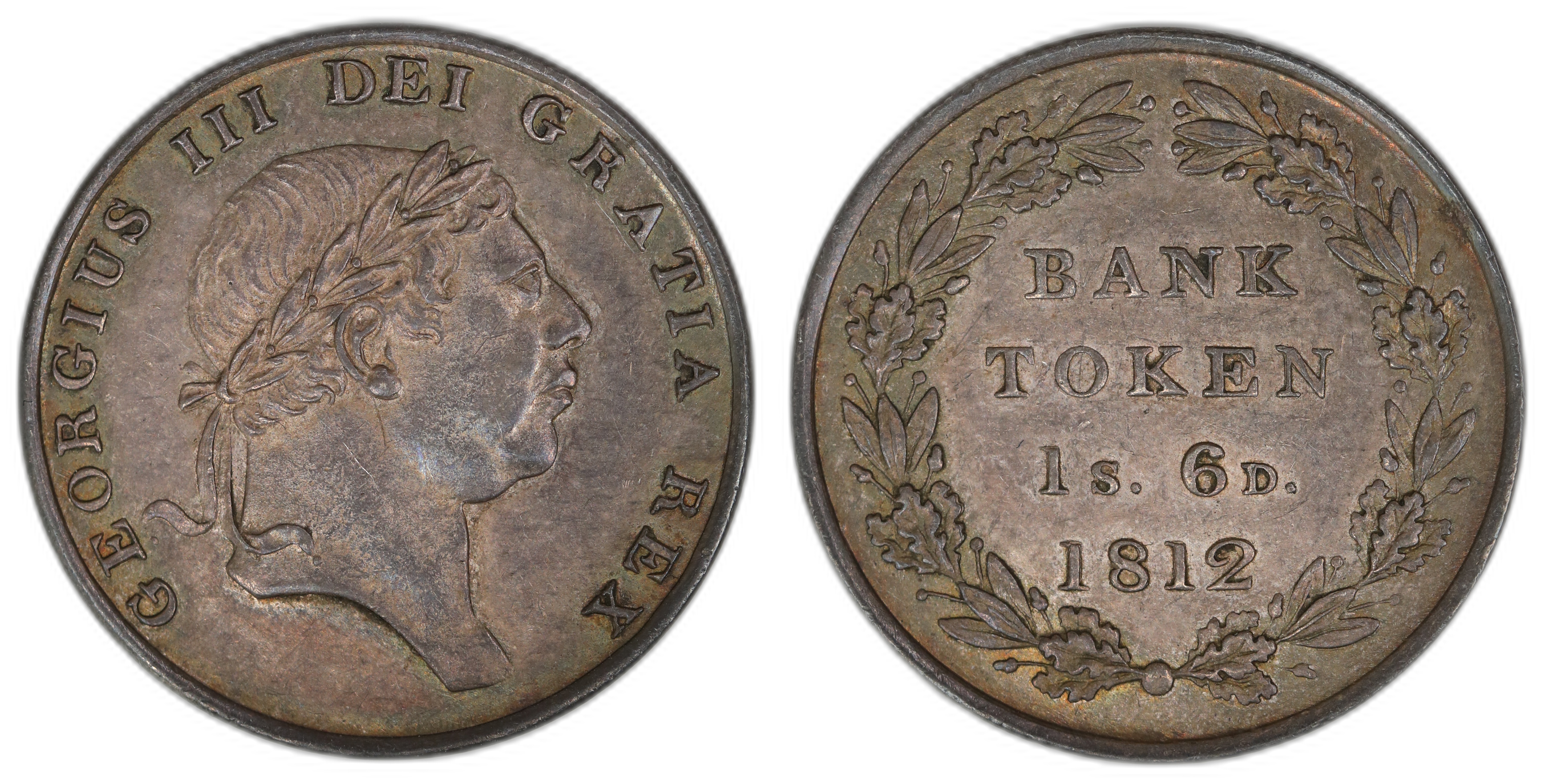 Great Britain 1s6d 1812 Banktoken Kv: AU