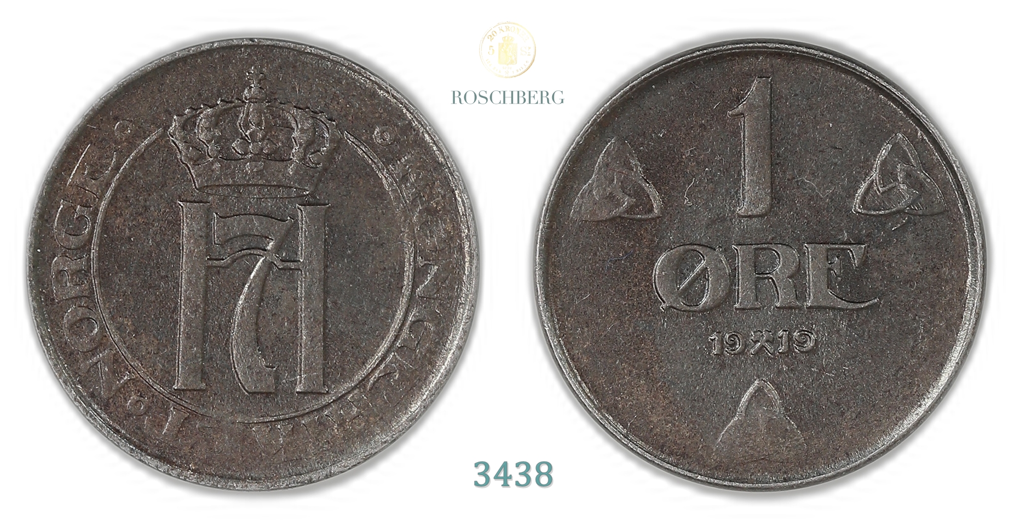 Norge 1 Øre 1919  Kv: 0