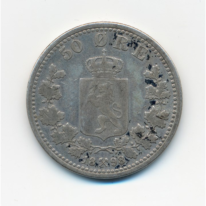 50 Øre 1898 Kv 1-