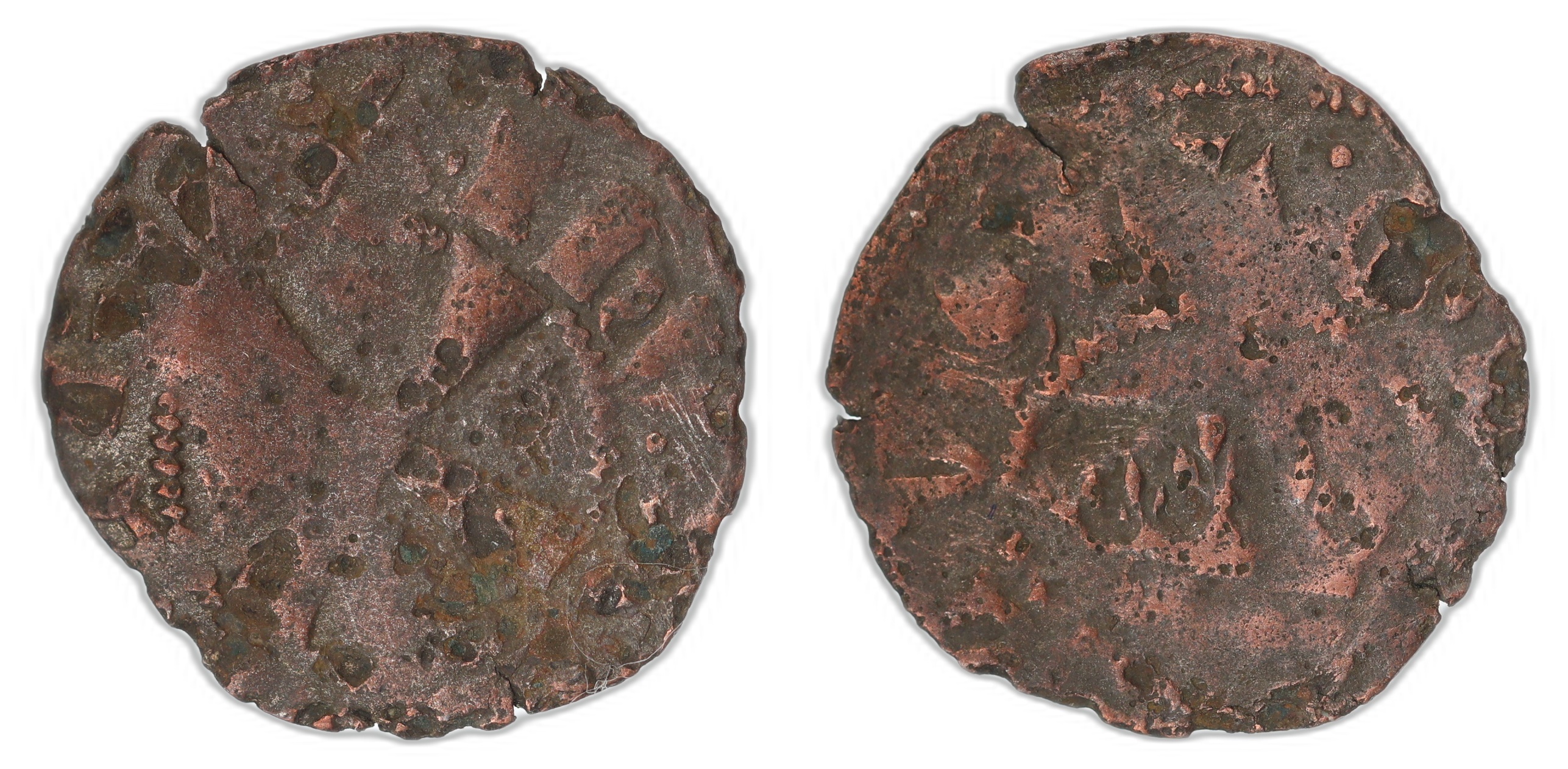 Norge Penning "Svartkrone"  1285-99 Kv: 1, korrodert