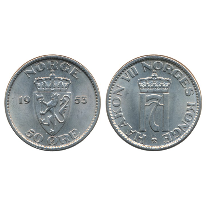 50 Øre 1953 Kv 0