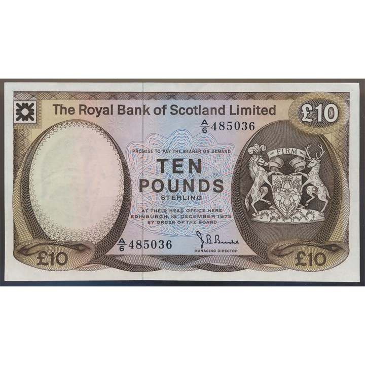 Scotland 10 Pounds 1975 Kv 01 (AU)