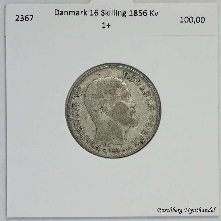 Danmark 16 Skilling 1856 Kv 1+