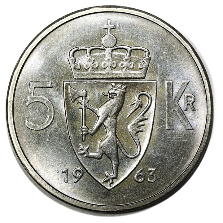 5 Kroner 1964 Kv 0