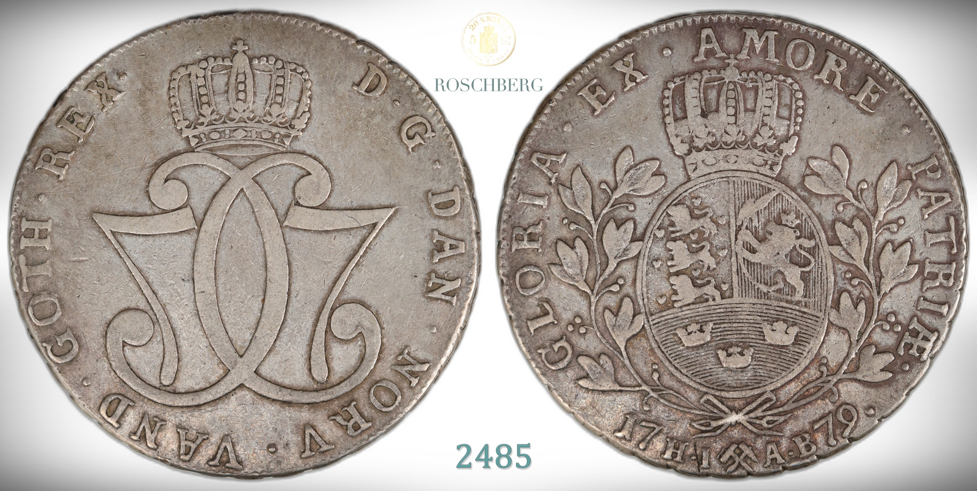Norge 1 Speciedaler 1779  Kv: 1+