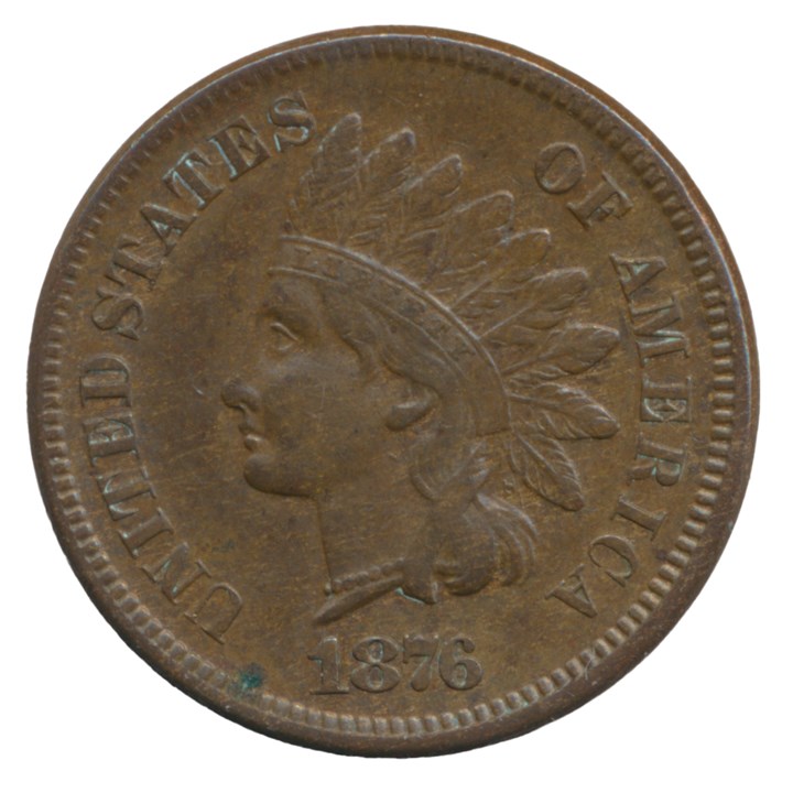 USA 1 cent 1876 XF