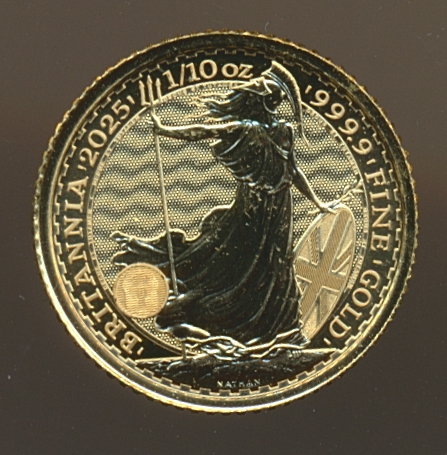 Storbritannia 1/10 Oz Britannia 2025 Gull UNC
