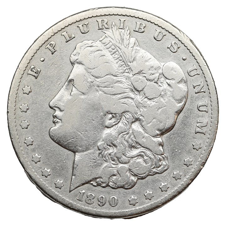 USA Dollar 1890 CC VG, cleaned