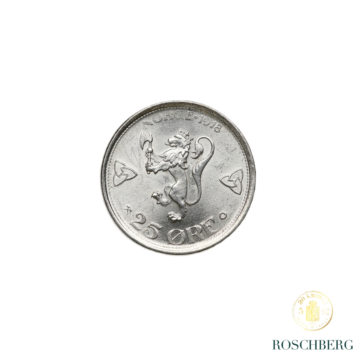 Norge 25 Øre 1918/16 Kv 0