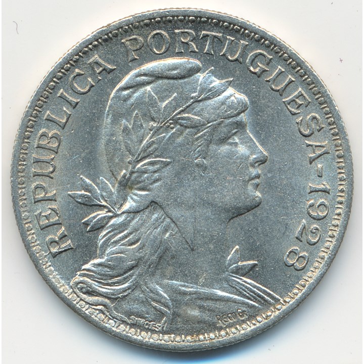 Portugal 50 Centavos 1928 UNC