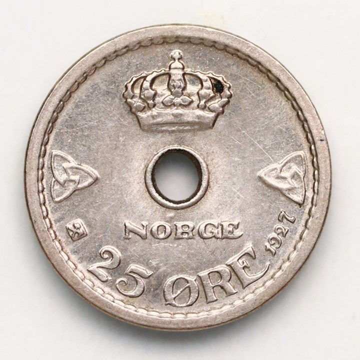 25 Øre 1927 Kv 0/01