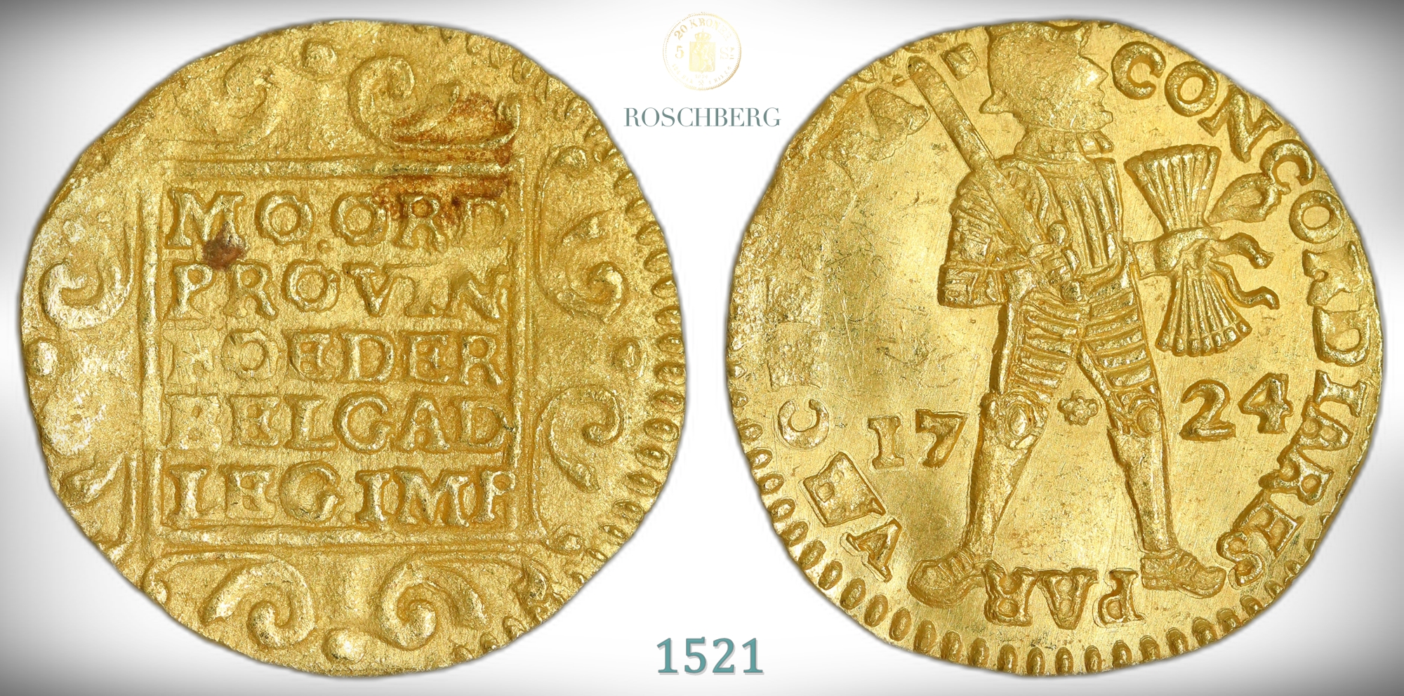 Netherlands, Akerendam Dukat 1724 Kv UNC