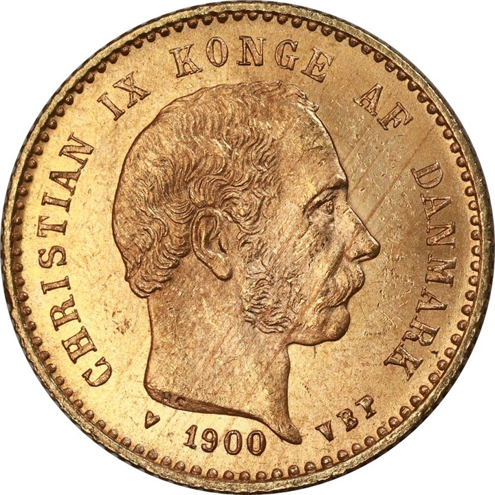 Danmark 10 Kroner 1900 Kv 01
