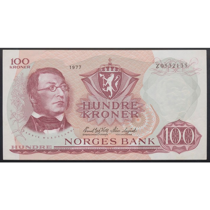 100 Kroner 1977 Z 0-million Erstatning Kv 01