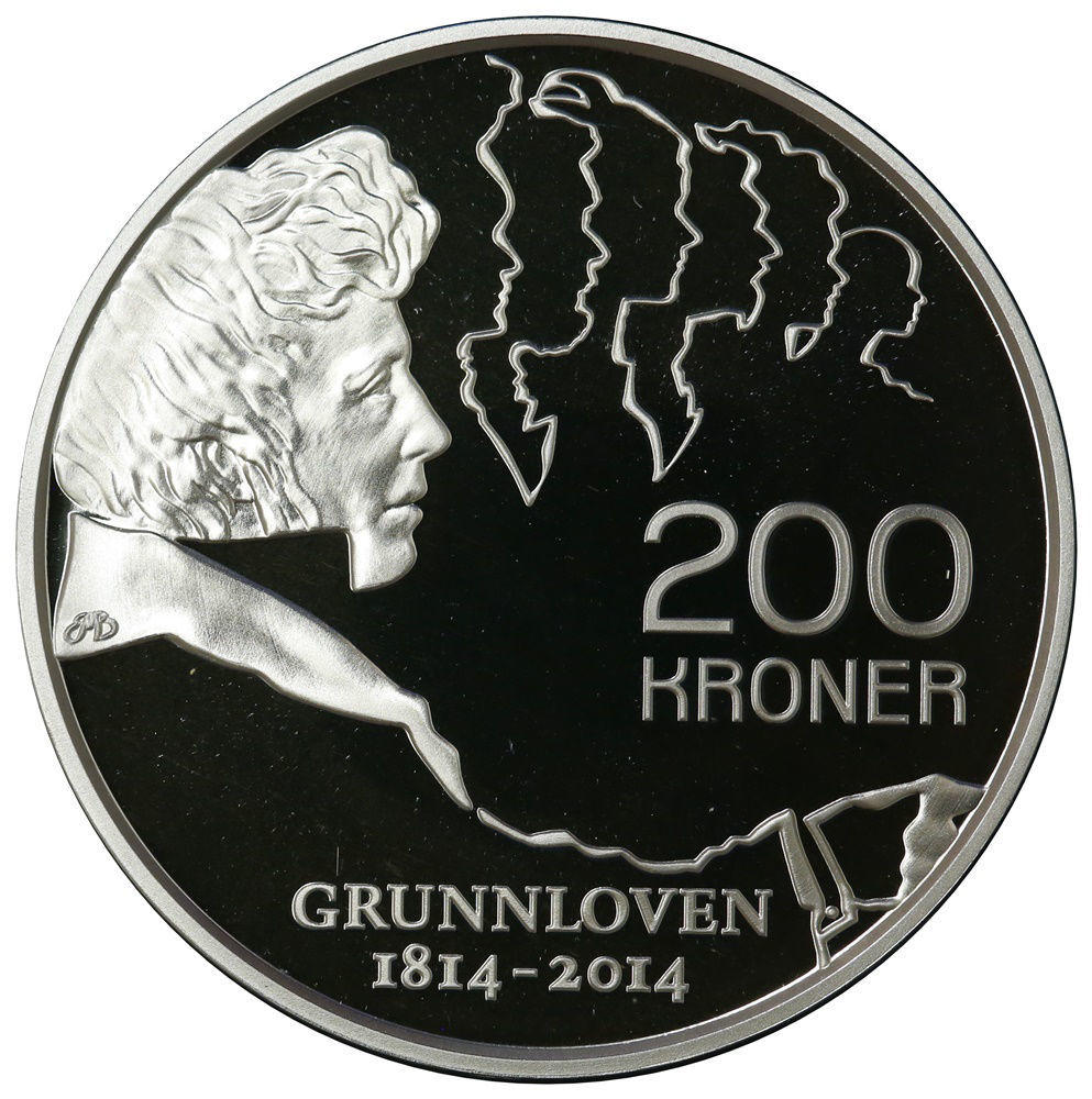 200 Kroner 2014 Grunnloven 200 År Proof