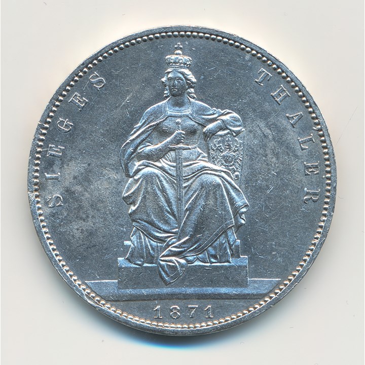 Preussen Thaler 1871 A Kv 1+