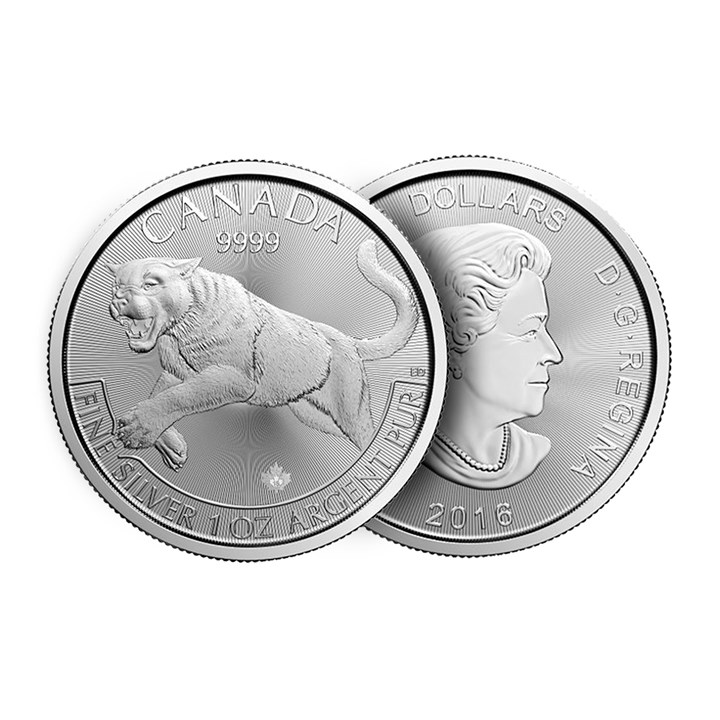 Canada Cougar 2016 1 Oz 999 sølv