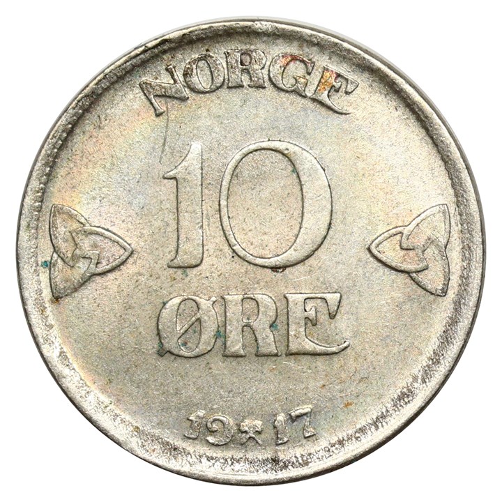 10 Øre 1917 Kv 01