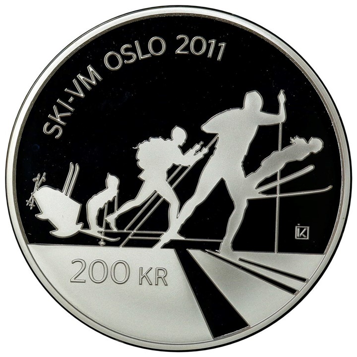 200 Kroner 2011 Ski VM Proof