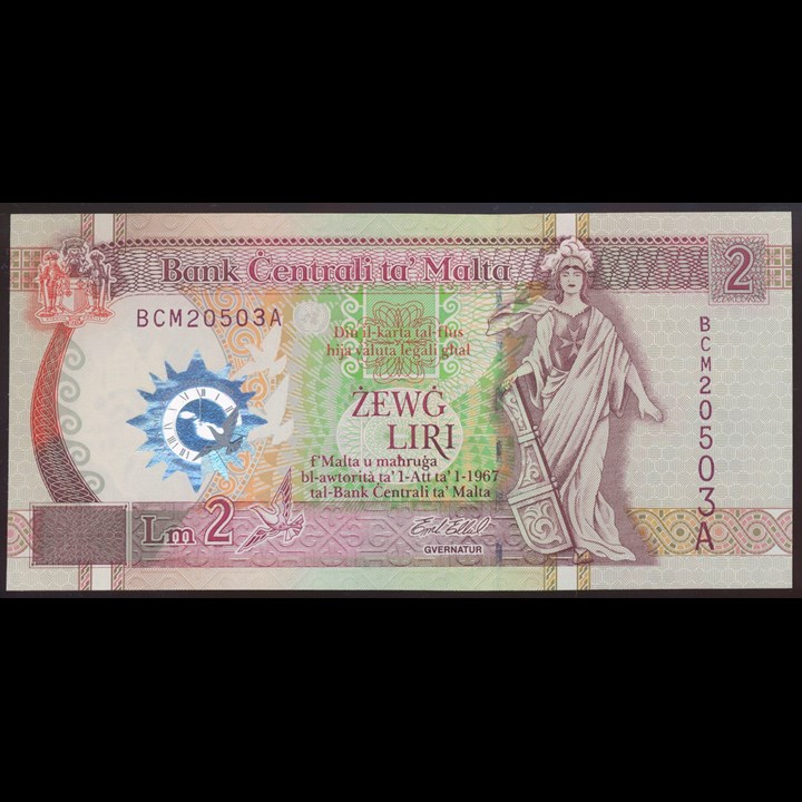 Malta 2 Liri 2000 Millennium Kv 0