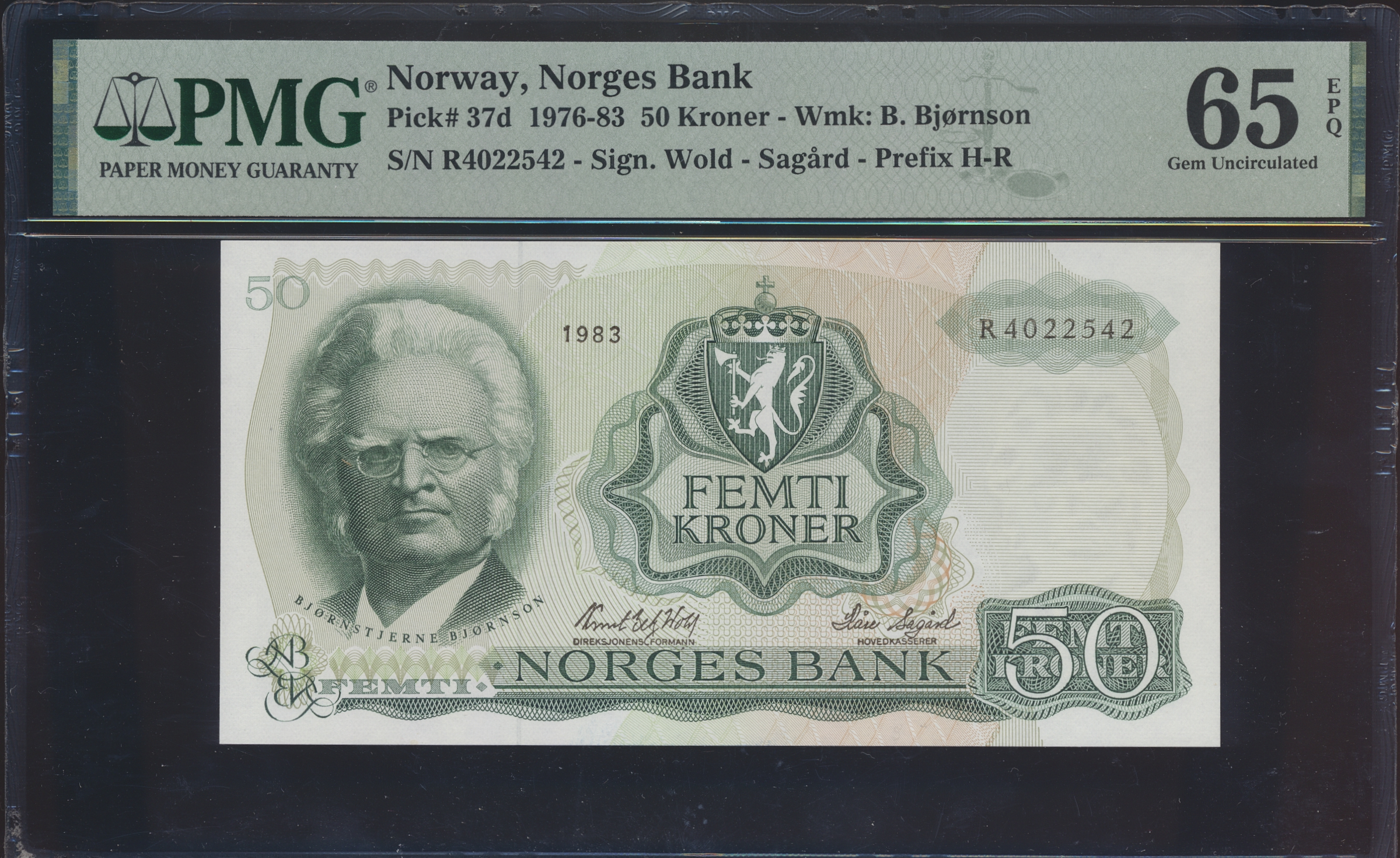 50 Kroner 1983 R PMG 65 EPQ