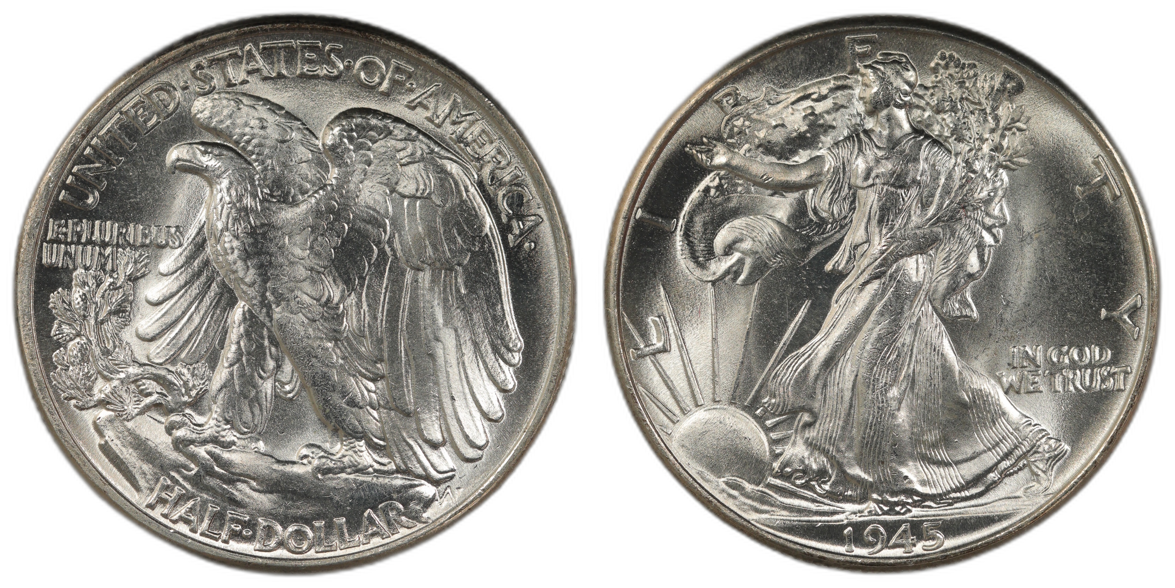 USA Half Dollar 1945 Kv UNC