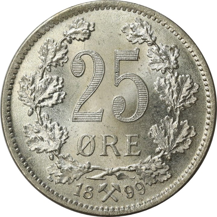 25 Øre 1899 Kv 0