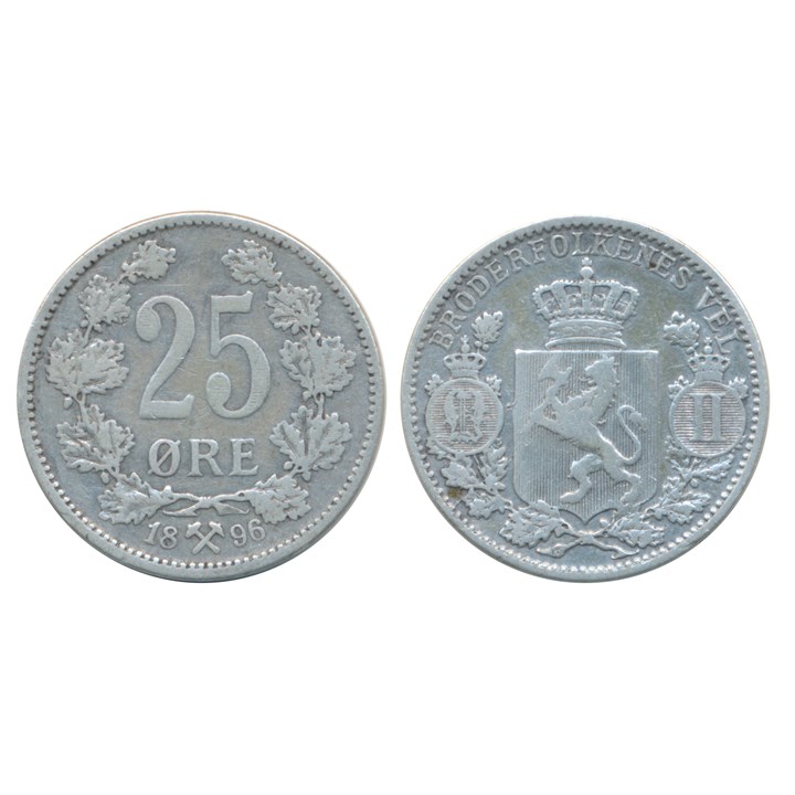 25 Øre 1896 Kv 1