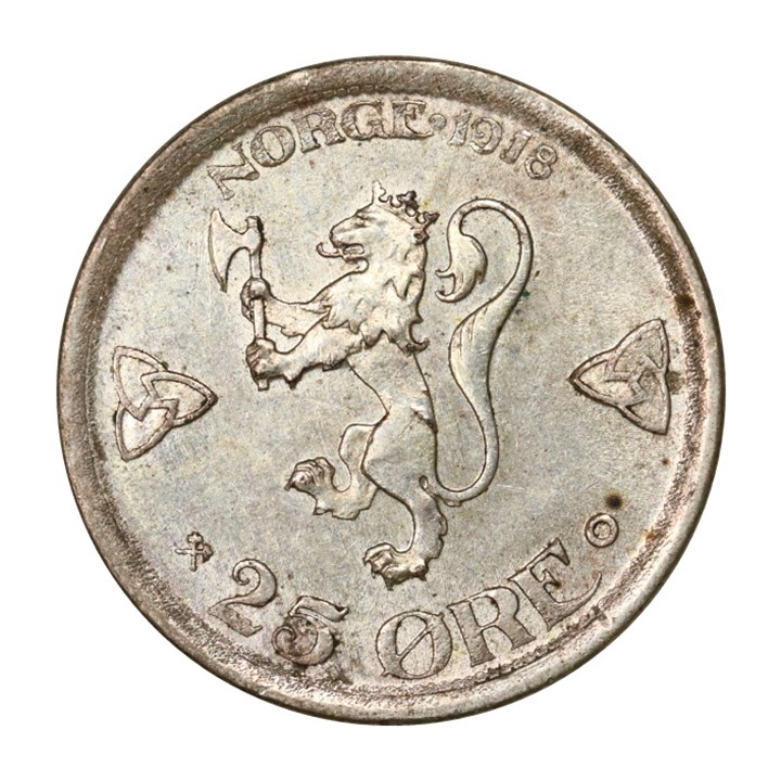 25 Øre 1918 Kv 01