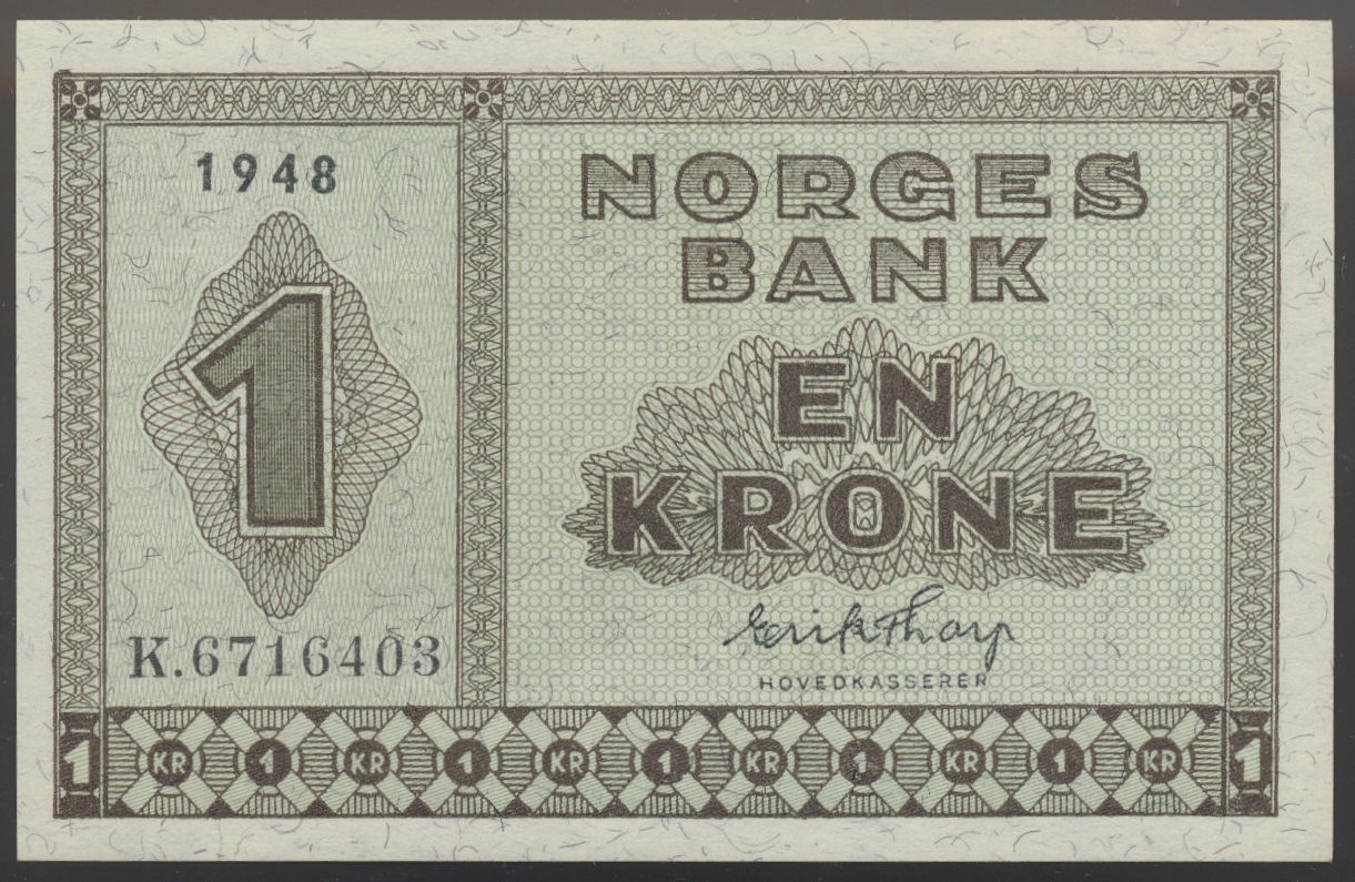 1 Krone 1948 K Kv 0