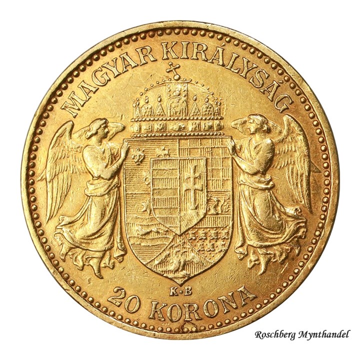 Ungarn 20 korona 1897 Kv 1+