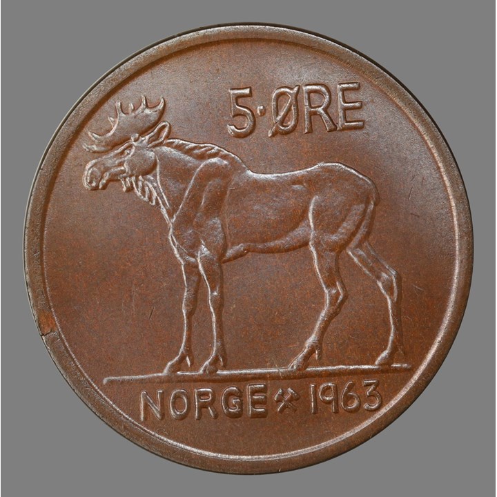5 Øre 1963 Kv 0