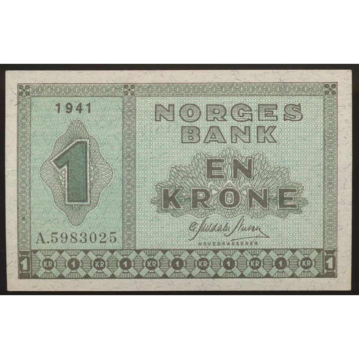 1 Krone 1941 A Kv 0/01