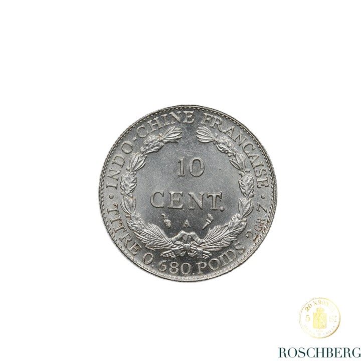 French IndoChina 10 Centimes 1922 Kv UNC