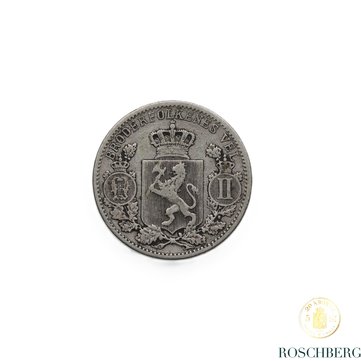 Norge 25 Øre 1896 Kv 1