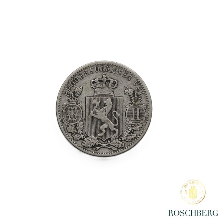 Norge 25 Øre 1896 Kv 1