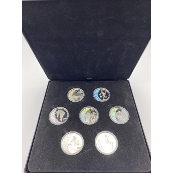Canada Vancouver Winter Olympics 2010 Silver Dollars Hologram Coin Set 15 x $25