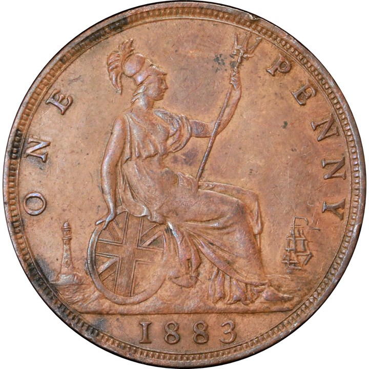 England 1 Penny 1883 Kv 1+