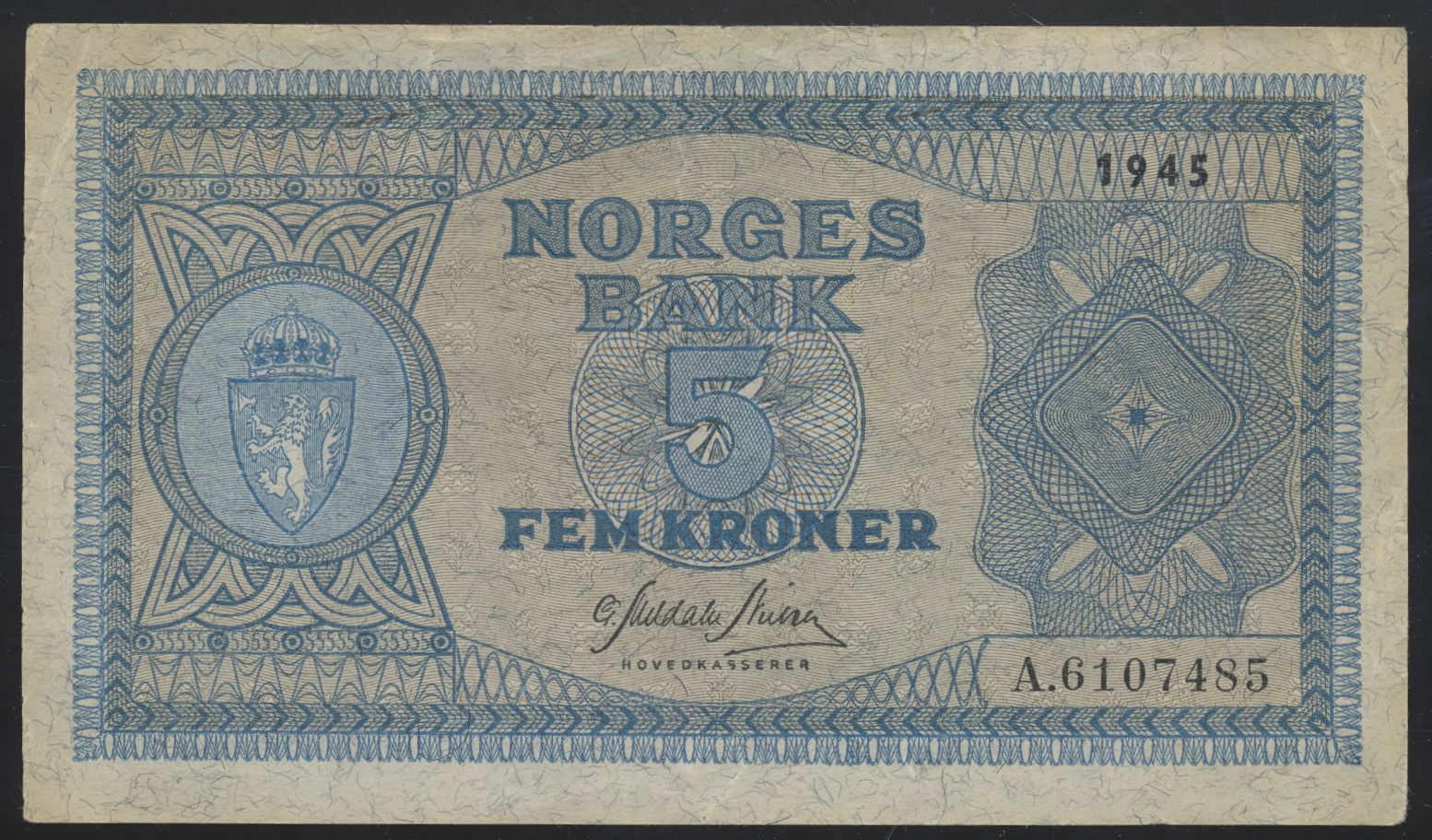 5 Kroner 1945 A Kv 1+/01