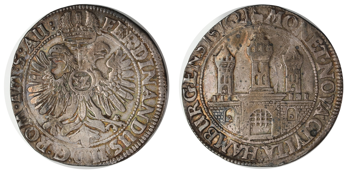 Hamburg Thaler 1621  Kv: VF