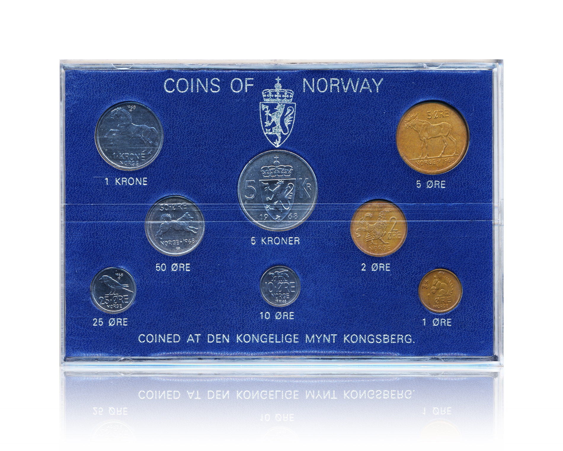 Myntsett 1968 Hardplast