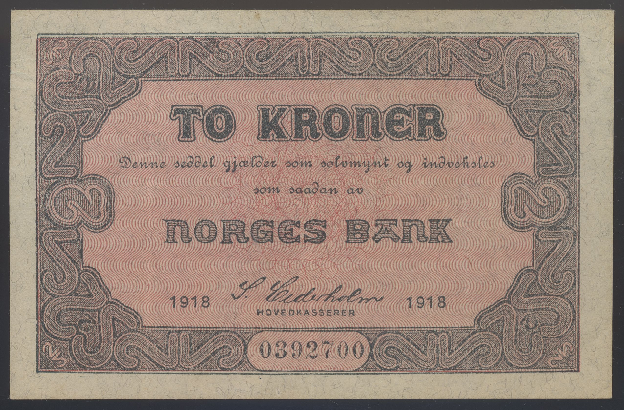 2 Kroner 1918 Kv 1/1+