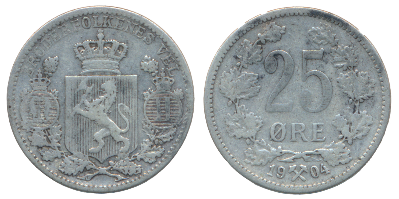 25 Øre 1904 Kv 1