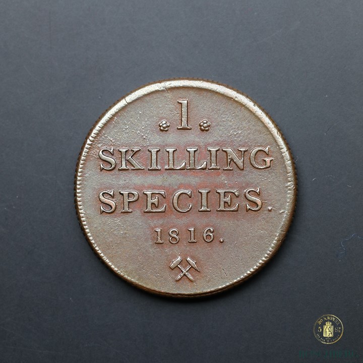 Norge 1 Skilling 1816 Kv 01