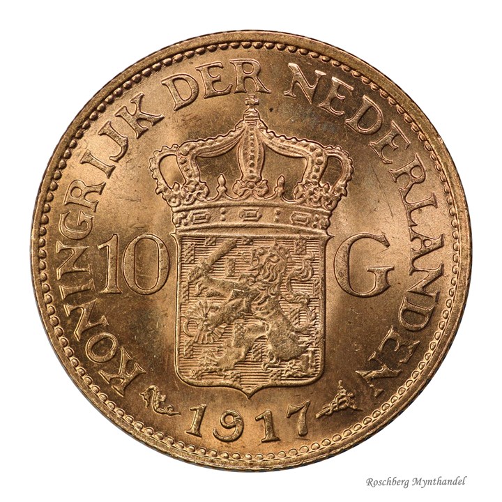Nederland 10 Gulden 1917 Kv 0