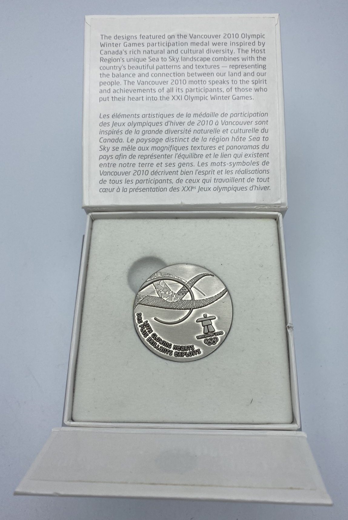 Vancouver 2010 Winter Olympics Participation Medal